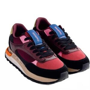 NEW GIOSEPPO women's eagan sneakers in burgandy
